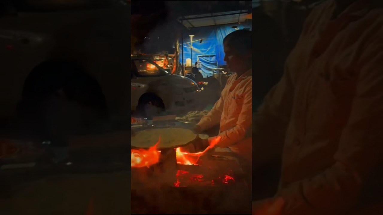 Roadside Making Chapati 🙏🔥👌