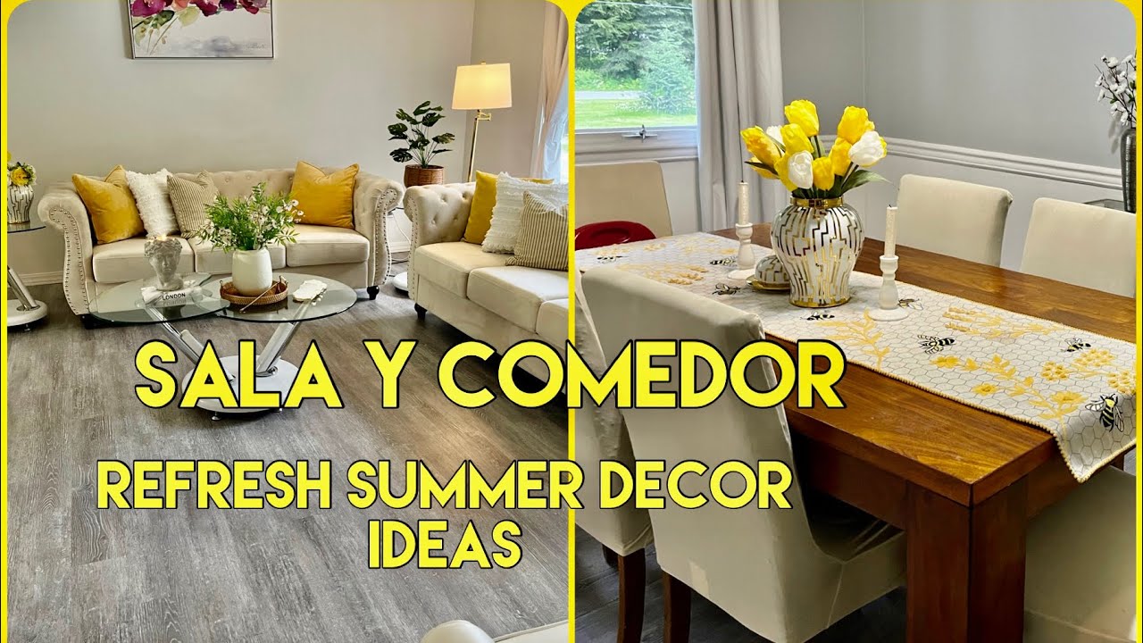 NUEVA DECORACI&Oacute;N DE SALA Y COMEDOR/ NEW DECOR REFRESH SUMMER IDEAS😎🌷🏝️2023