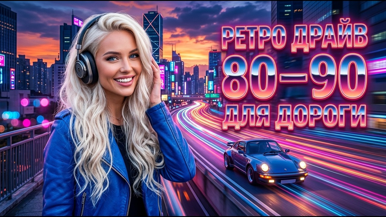 🚗 Ретро Драйв 80&ndash;90 &mdash; Лучшие Хиты Для Ночной Дороги и Долгих Поездок