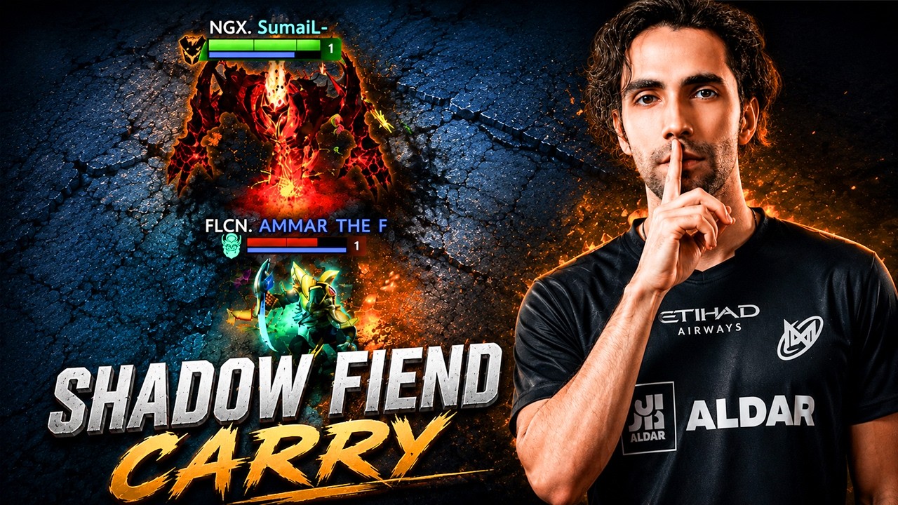 The Comeback King! Suma1L's Shadow Fiend Goes Late Game