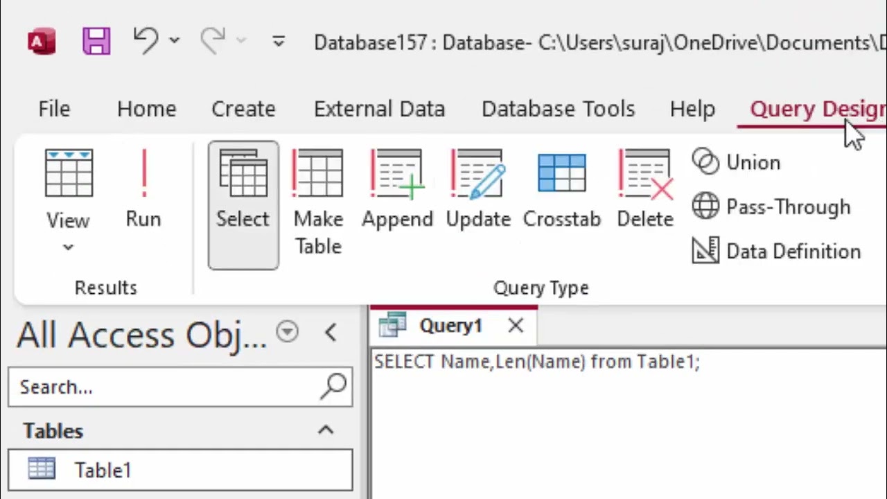 How to use Len function in Ms Access in hindi@COMPUTEREXCELSOLUTION