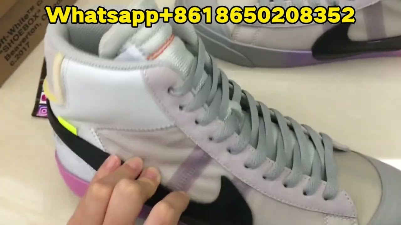 Nike Blazer Mid Off White Wolf Grey Serena Queen AA3832 002 from BOOTSFY