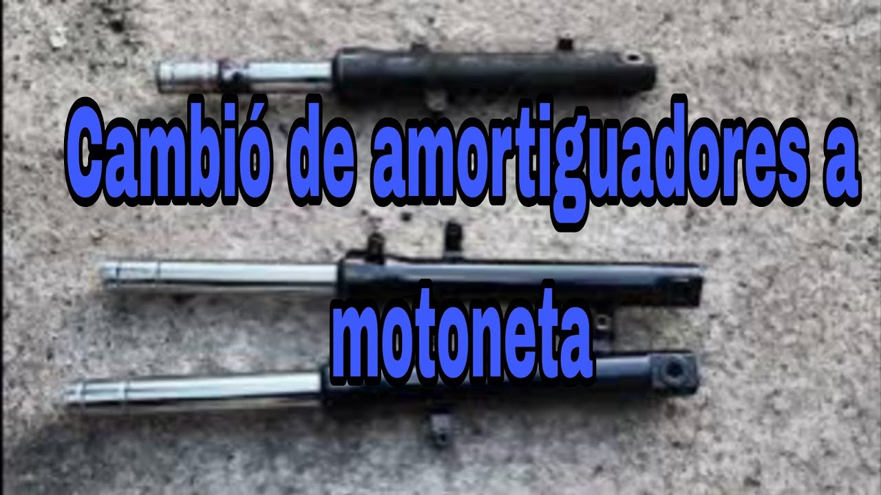 CAMBIO DE AMORTIGUADORES DELANTEROS A MOTONETA ITALIKA