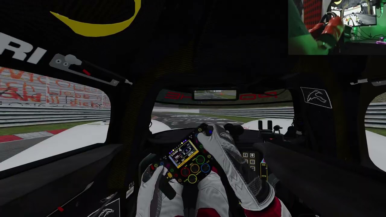 completing a lap on Nürburgring with oven mittens