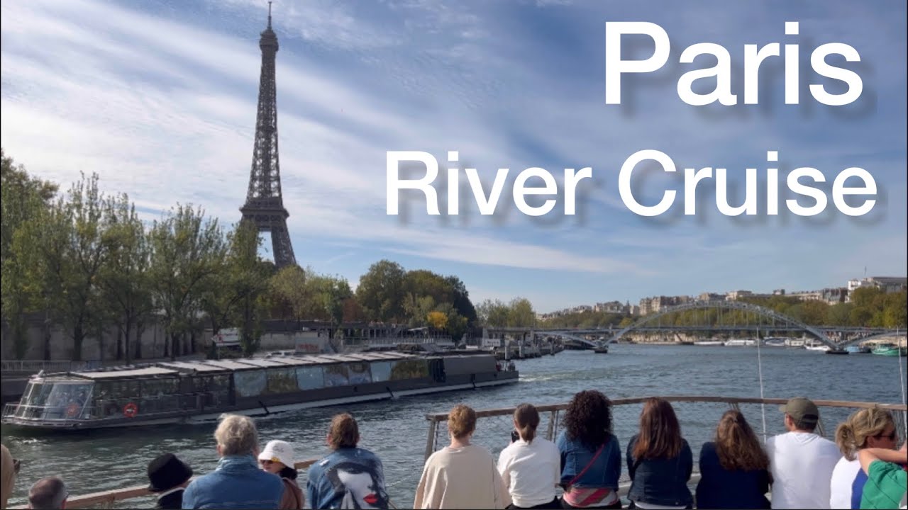 Paris River Cruise Seine France 🇫🇷  (4K) - October 9, 2023