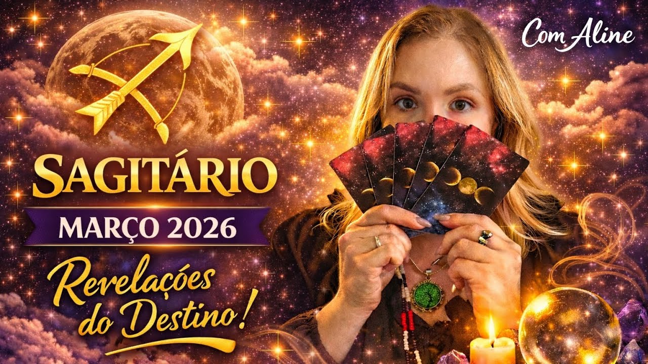 ♐ Sagitário Tarô Março 2026 | FIM DE UM CICLO DIFÍCIL, PARCERIAS, JUSTIÇA 
