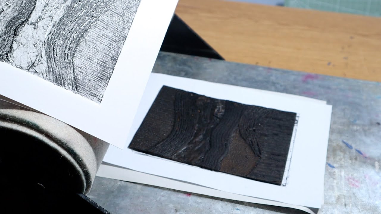 How To Print A Collagraph Plate Using Relief and Intaglio Techniques