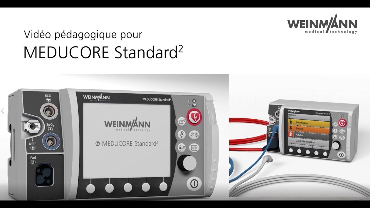 MEDUCORE Standard² Vidéo de formation : Comment utiliser le moniteur défibrillateur