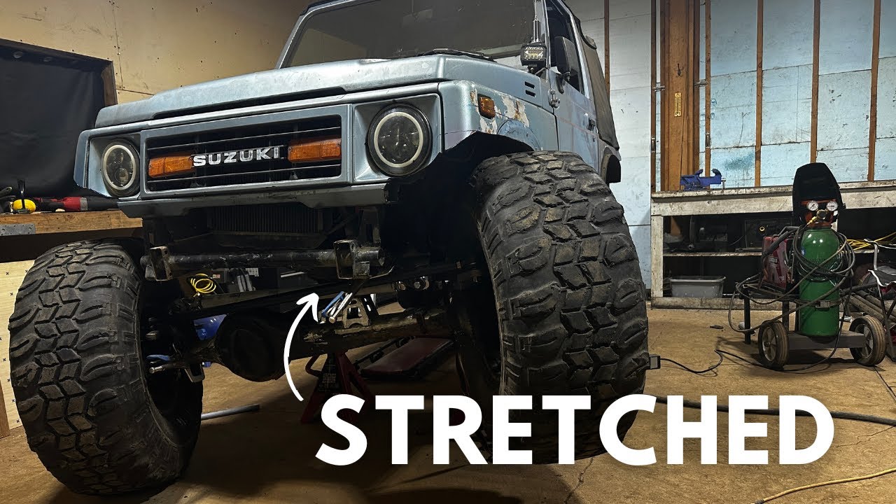 Stretched Samurai to 100 inch Wheelbase! Suzuki Samurai Build Episode 12