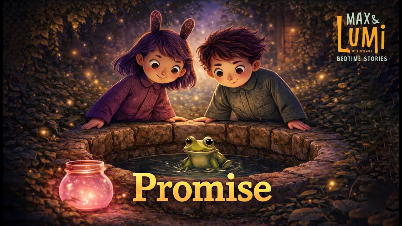 The Frog and the Golden Promise (Learning Glow) Frog Prince Bedtime Story for Kids | Grimm | Promise