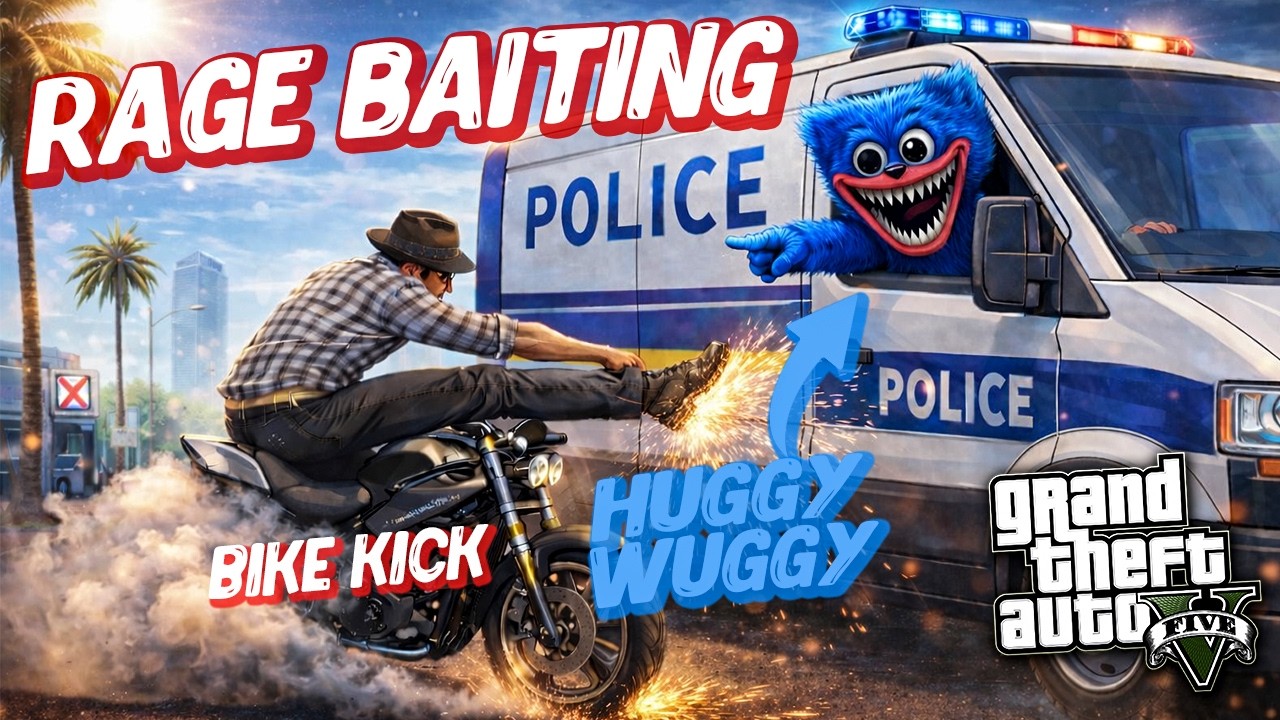 These COPS and DRIVERS in GTA 5 got FURIOUS when I started BLOCKING the INTERSECTION