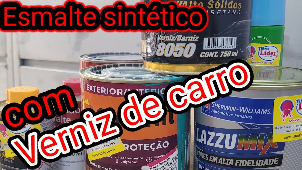 MORRIA e não sabia_ COMO aplicar verniz automotivo no esmalte sintético