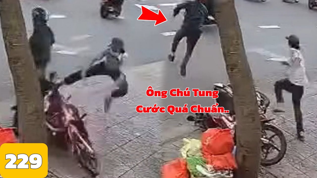 Ông Chú Quá Nhanh , Khiến Tên Trộm Bỏ Xe Chạy Thoát Thân !