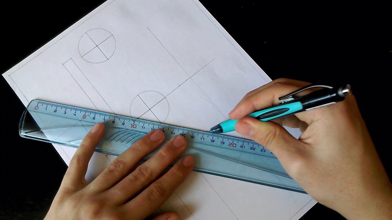 TUTO DESSIN TECHNIQUE , ( CHAPEAU DE GENDARME )
