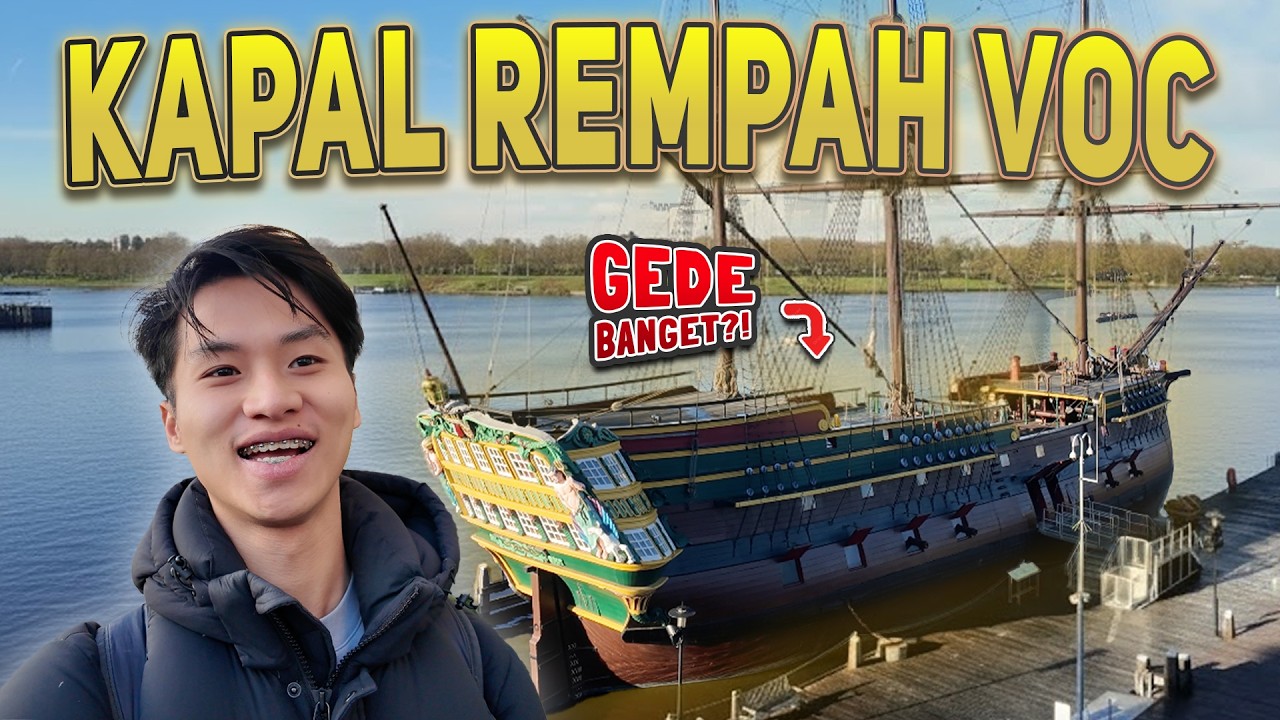 REMPAH dari Indonesia Dibawa ke BELANDA Pakai Kapal Ini😱⁉️ Masuk ke Dalam Kapal VOC Belanda ASLI🇳🇱🛳️