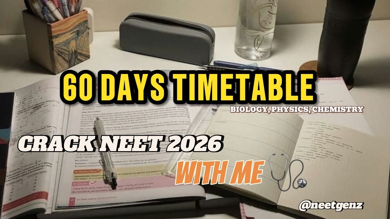 Perfect last 60days Timetable for neet 2026 starting from zero with me🥰|neet 2026| #neetaspirents 