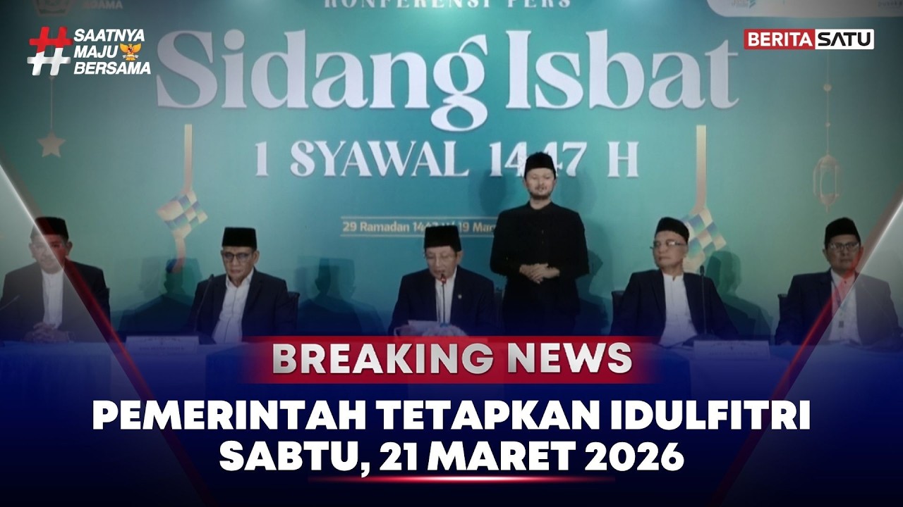 [FULL] Tok! Pemerintah Tetapkan Hari Raya Idulfitri Jatuh Pada Sabtu, 21 Maret 2026 #beritasatu