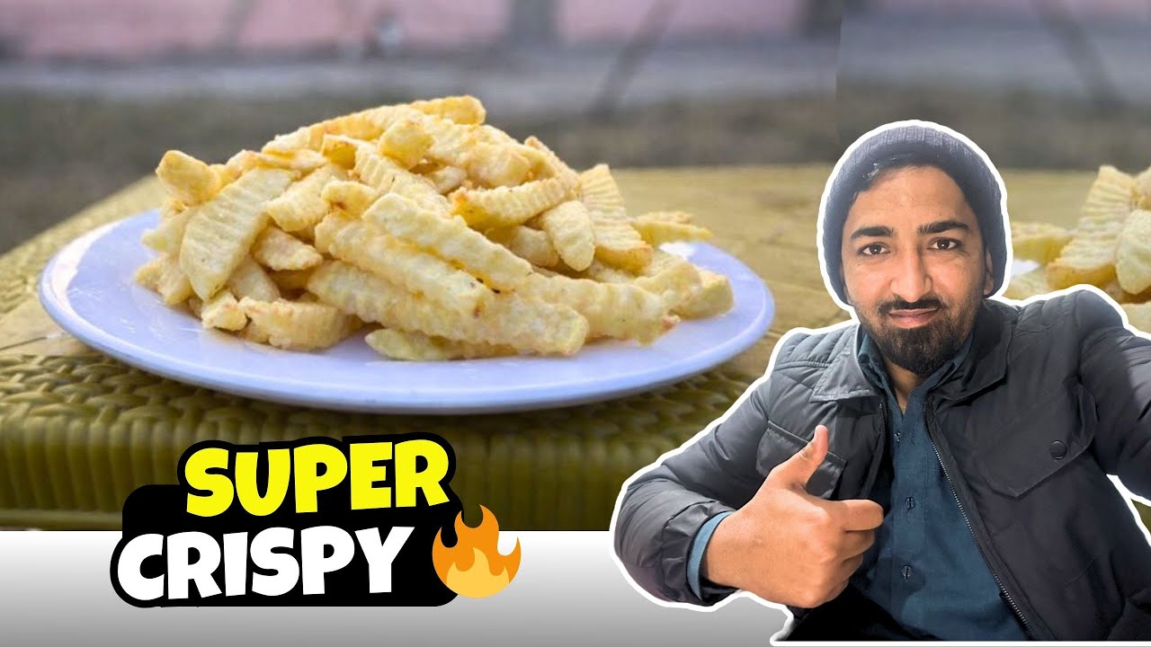 McDonald's Style Fries at Home 😱 | Crispy Crinkle Cut Golden Fries | Street Food Recipe | VLOGS