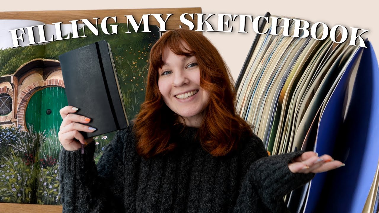 Trying To COMPLETE MY SKETCHBOOK In 5 Days!