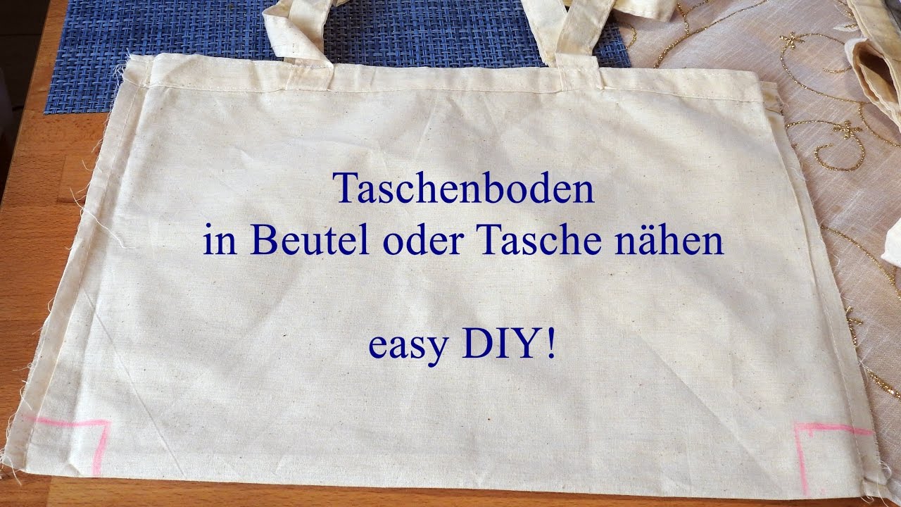 Easy DIY - Taschenboden nähen - Zwei Wege dorthin