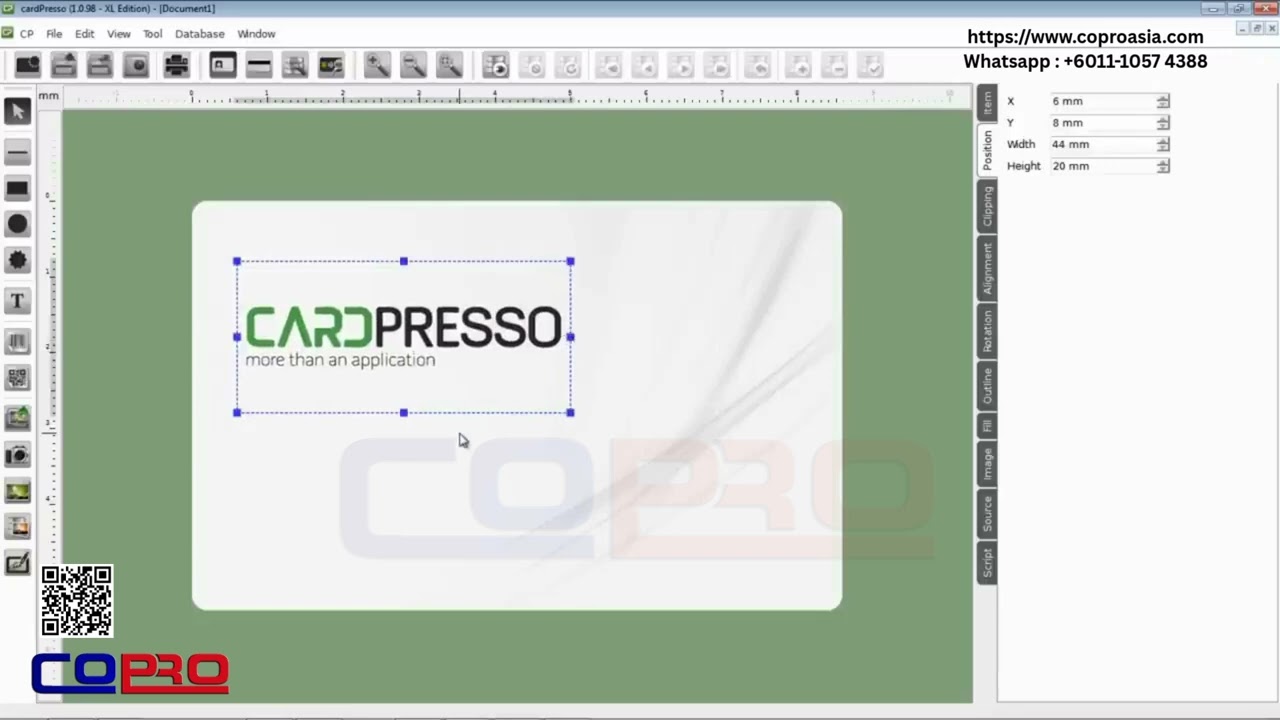 Cardpresso Design and Print Card Copro Asia Resources