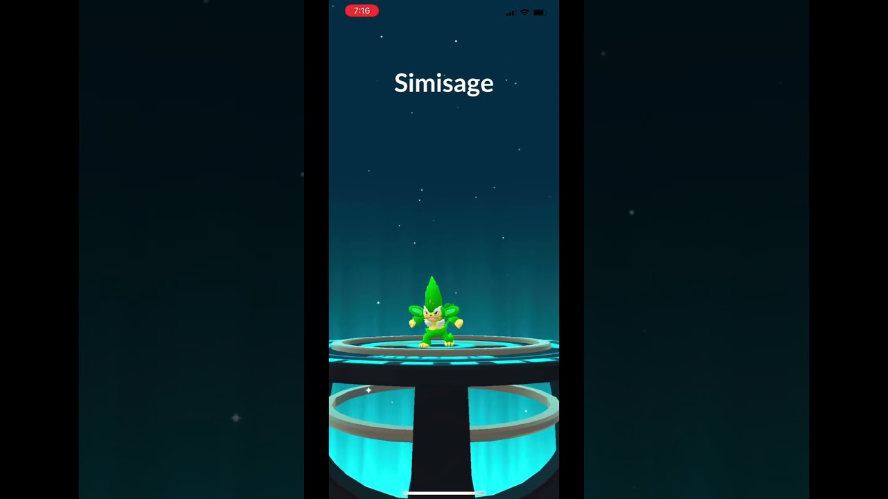 Pok&eacute;mon GO: Bug Out Event 2022~ Evolving Pansage to Simisage