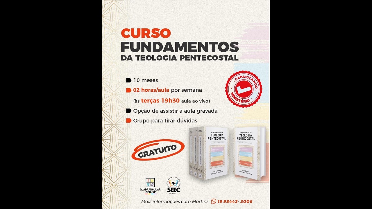 1ª Aula   Fundamentos da Teologia Pentecostal   2026 02 03 19 10 GMT 03 00   Recording