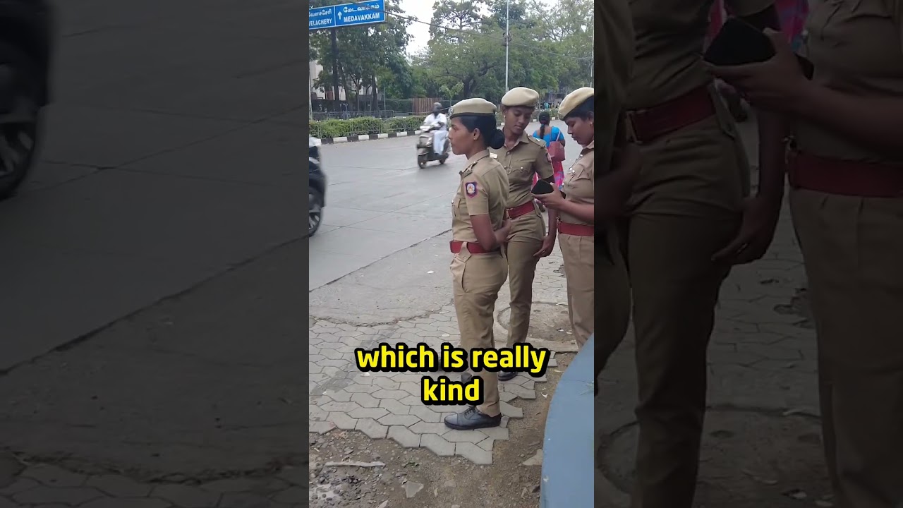 Kind Police Officer Tries To Help Me In India 🇮🇳 #shorts