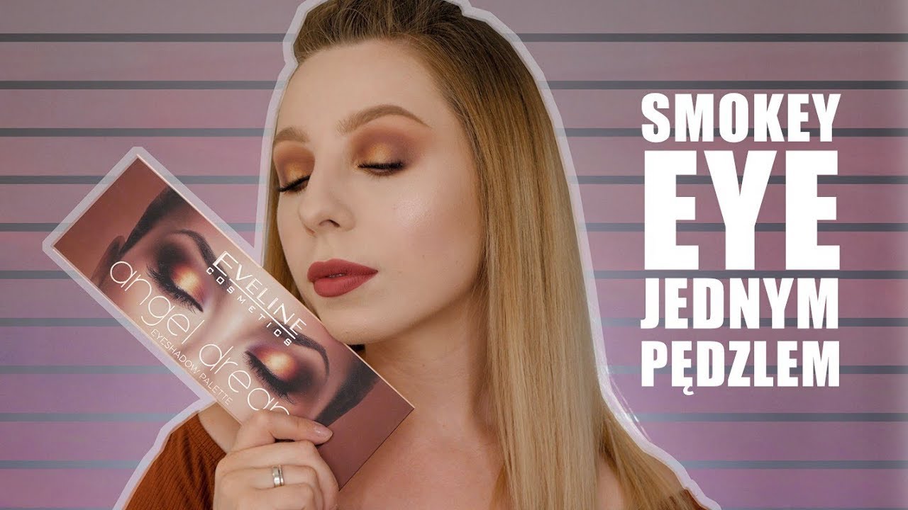 CHAT MAKIJAŻ | smokey eye jednym pędzlem | paleta EVELINE Angel Dream