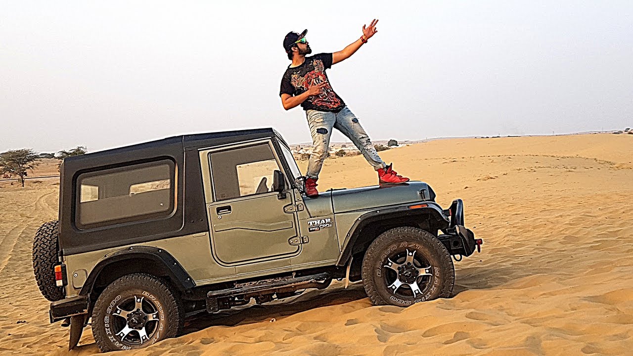 MODIFIED MAHINDRA THAR Offroading at the THAR DESERT | RAJASTHAN RoadTriPPin Part 4 | Vlog #17