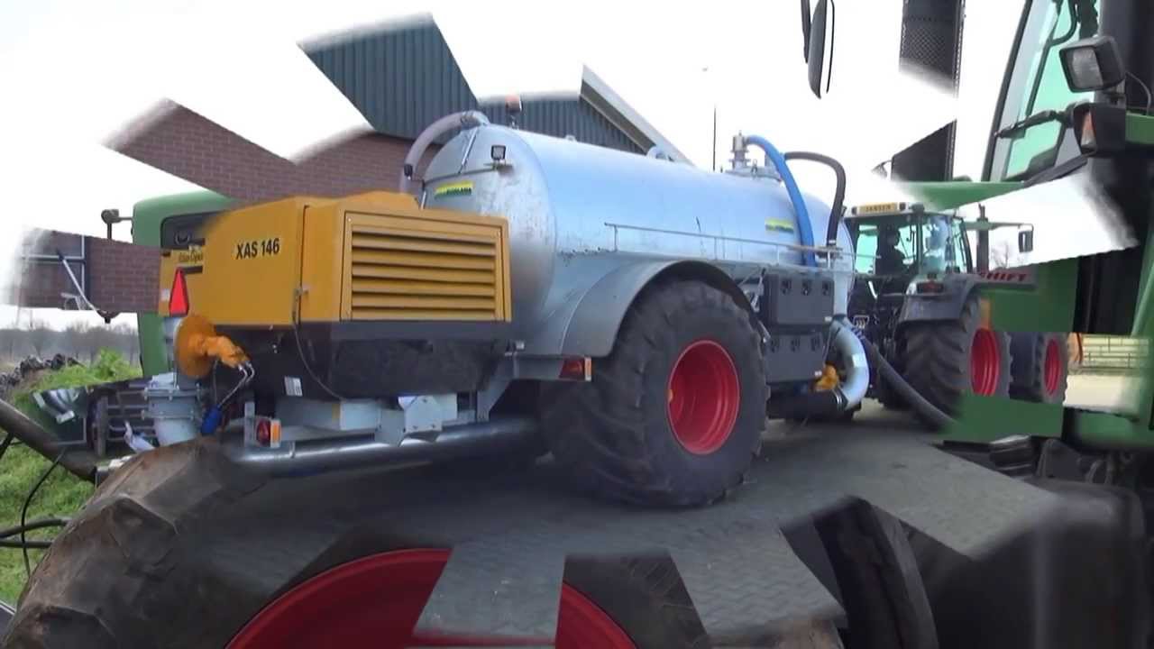 bemesten met sleepslang en nieuw aanvoer tank,  Jansen Wijhe 2014