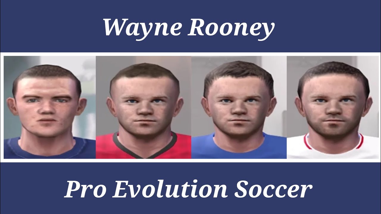 Wayne Rooney - Stats Evolution - PES 3 ao PES 2021 - PS2