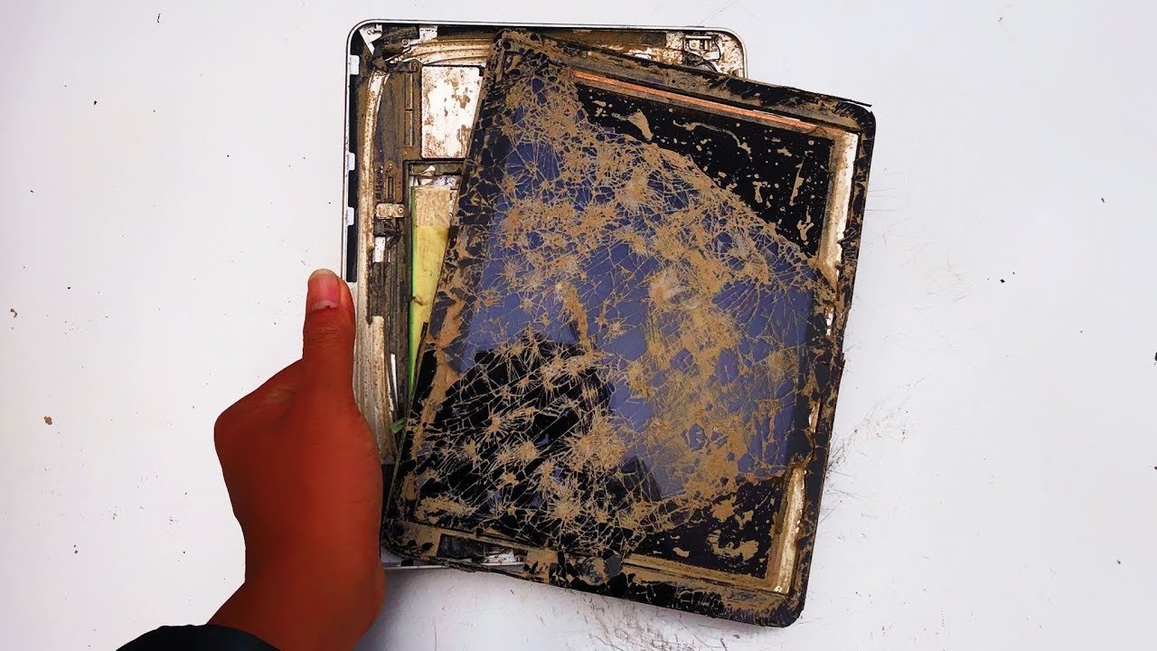 Restoration 9 year old APPLE IPAD tablet destroyed | Rebuilt the tablet | Restore the tablet