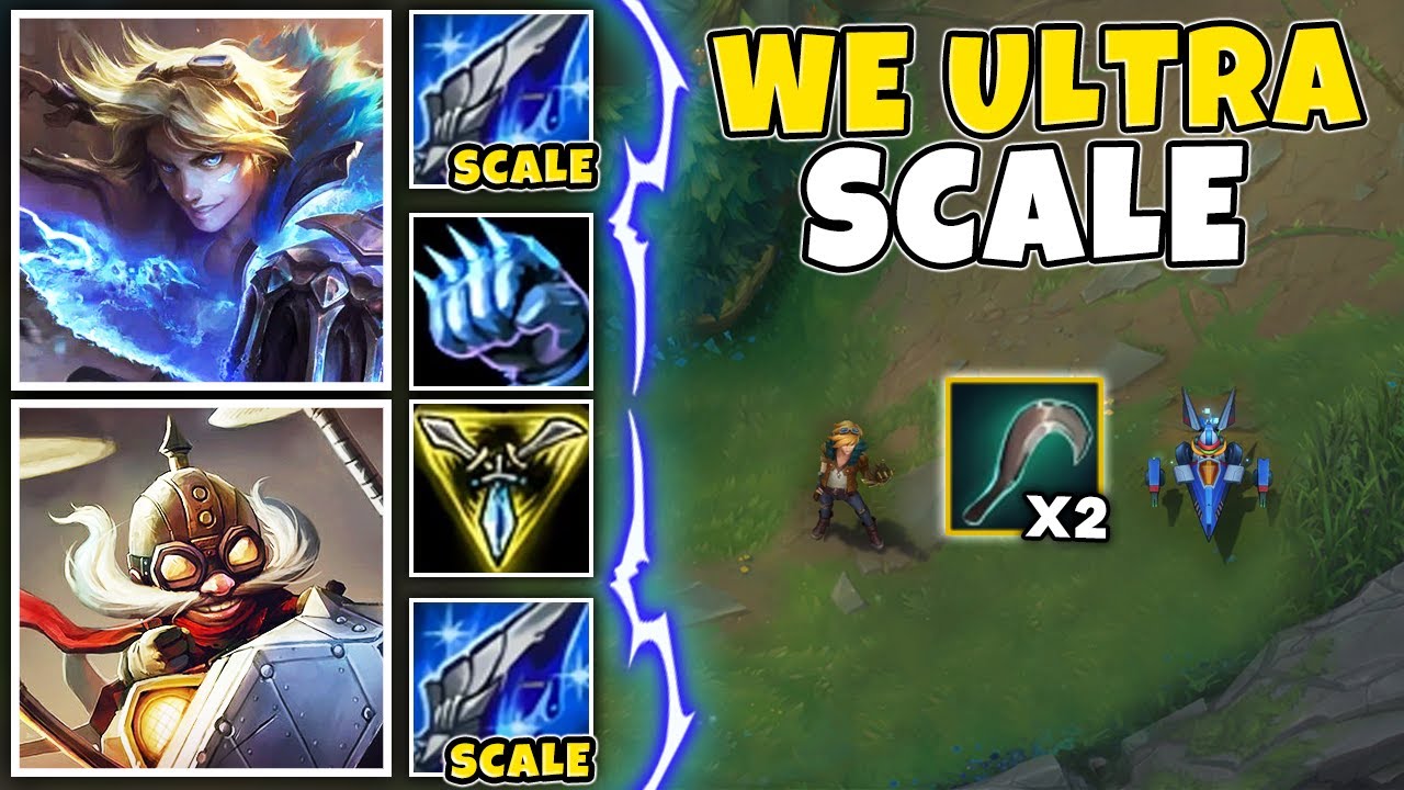 When you Play Ezreal and Corki Bot Lane and Scale to Infinity for Free LP