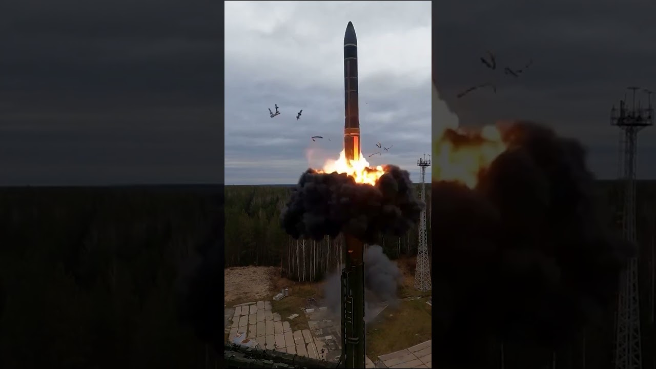 Russian ICBM in action! Check out this impressive missile launch #Russia #icbm #war #ukraine #putin