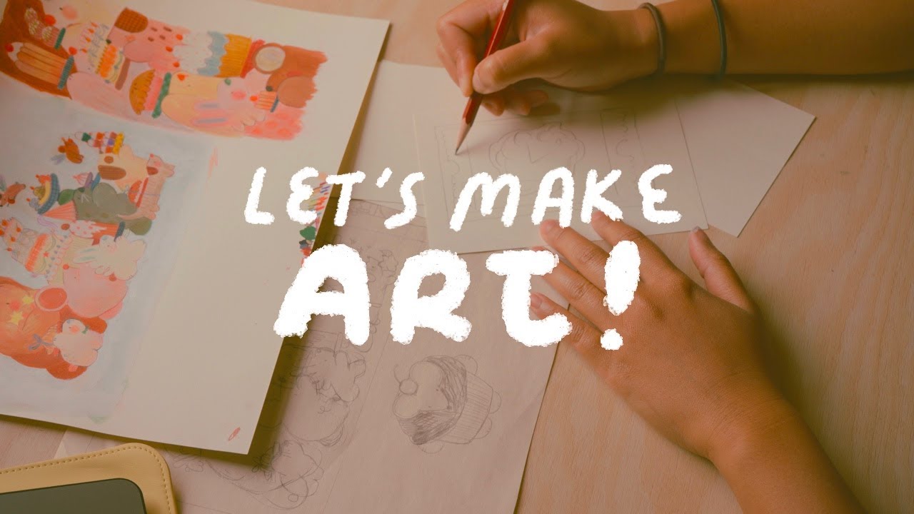 let's paint and draw together 🎨 art studio vlog