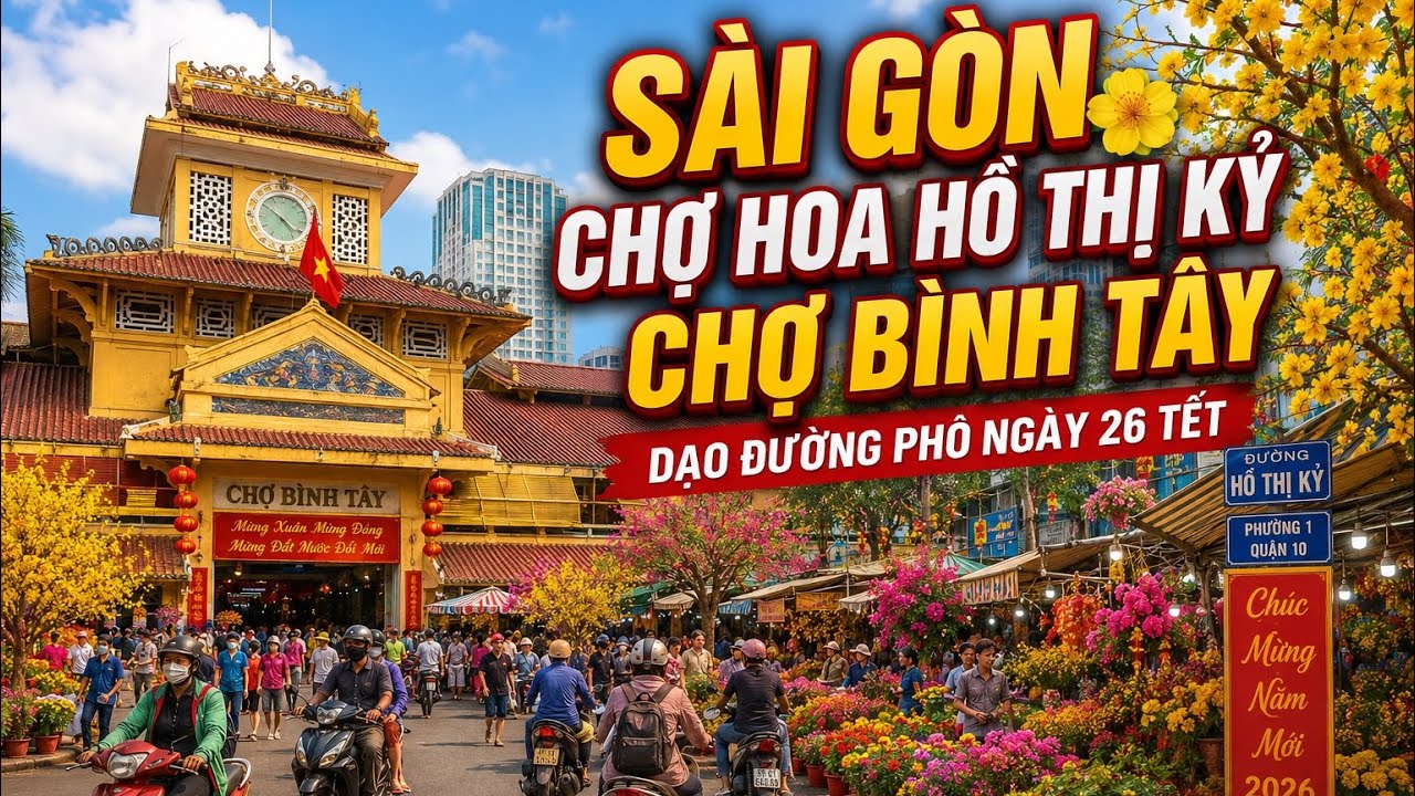 Đường Phố Sài Gòn Ngày 27 Tết- Bính Ngọ 2026