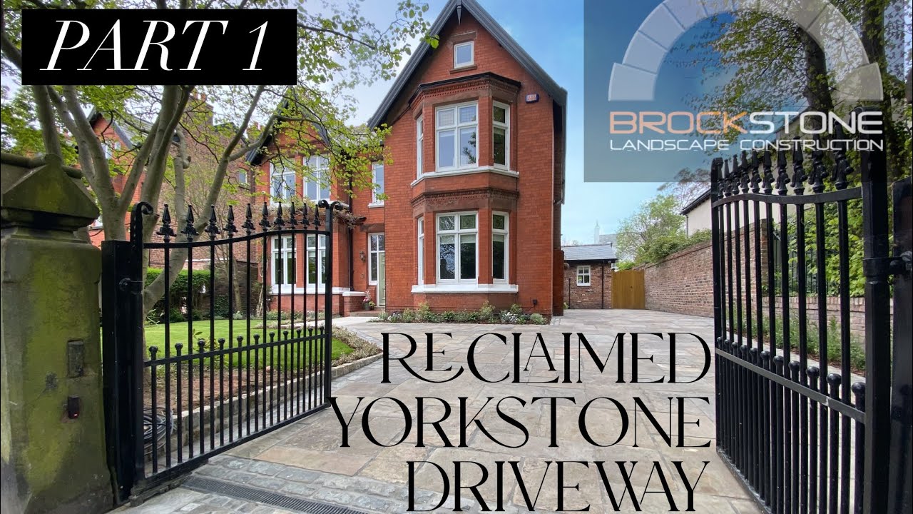Reclaimed Yorkstone Driveway Part 1