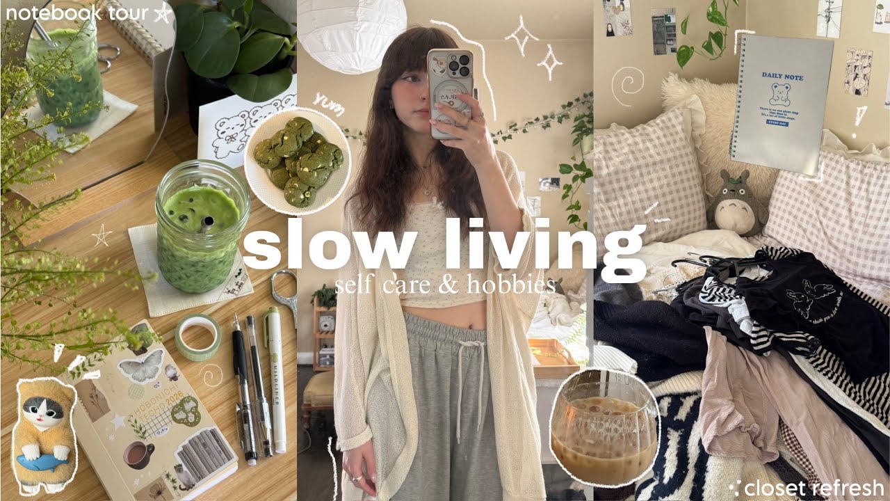 slow living vlog 🌱🧸 long-form content to relax, sleep, or eat to. no talking, cleaning, baking, etc.