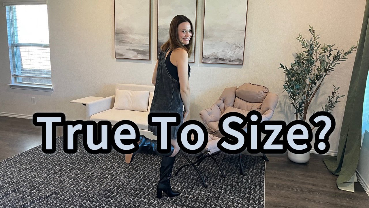 Amazon review: mikarka women's square toe knee high boots try-on 