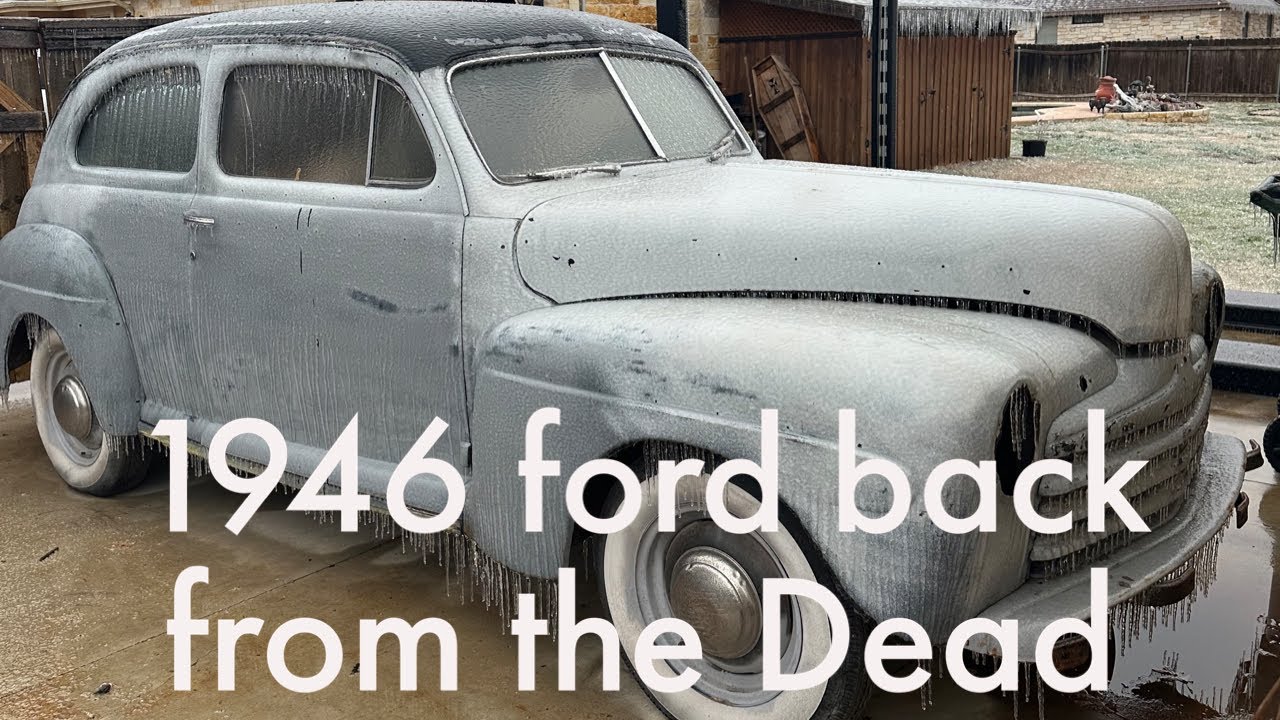 Barn find 1946 ford back on the road after a  40 year rest. Will it run