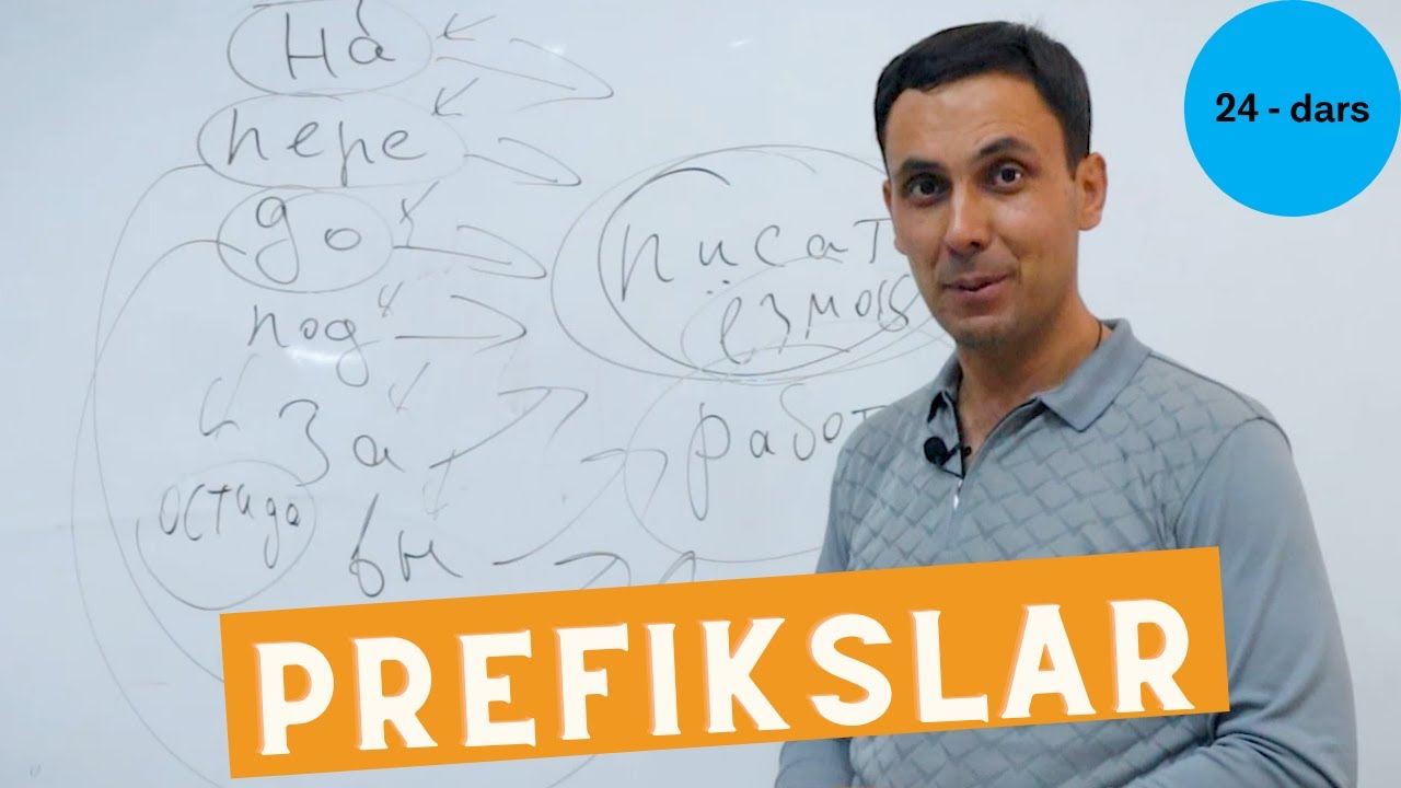 Rus tilida eng kerakli mavzu. Prefikslar! 24 - dars.