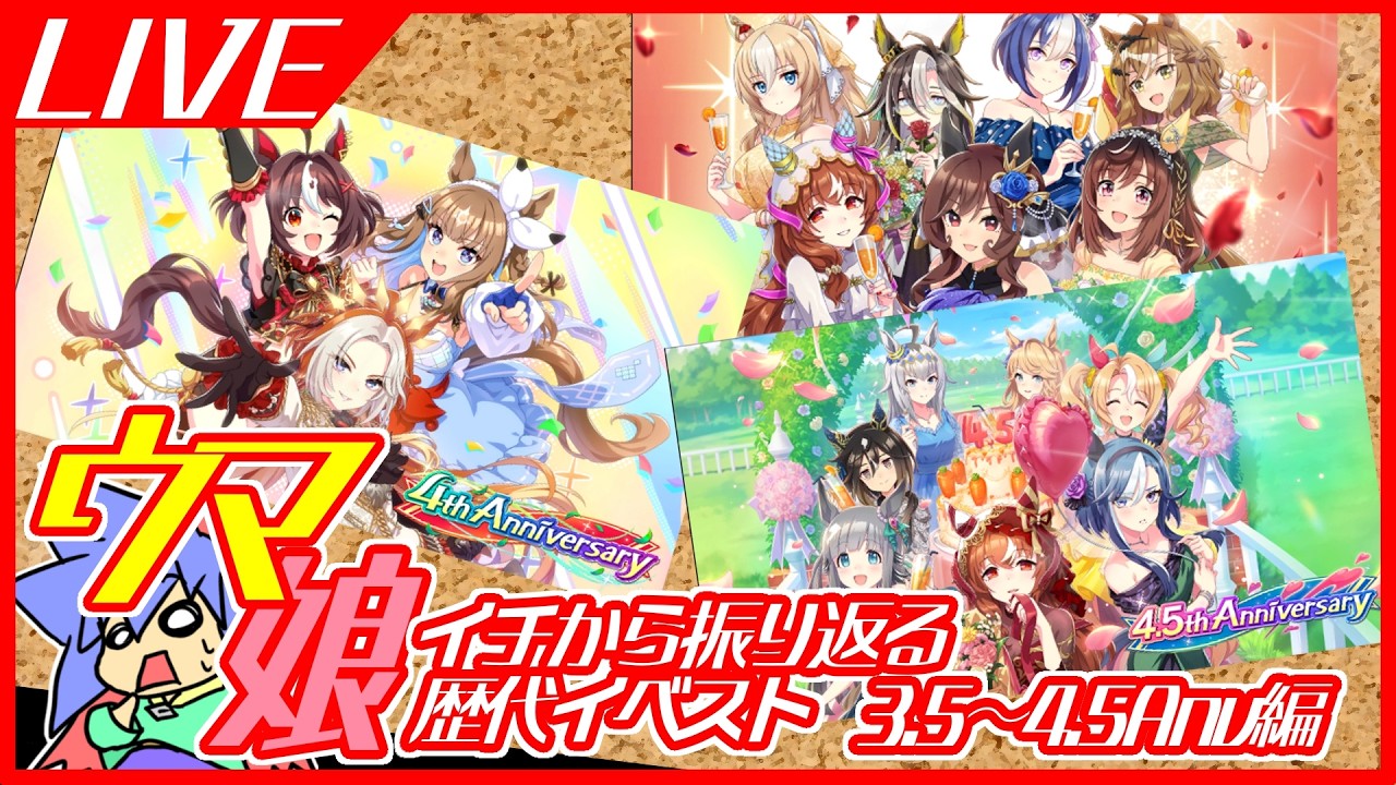 【ウマ娘】イチから振り返る歴代イベストAnv③3.5～4.5アニバ編