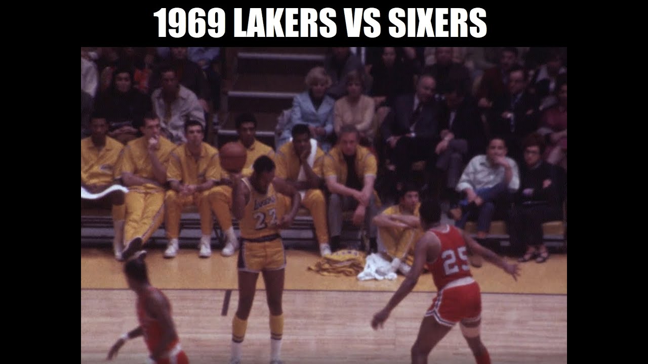 Lakers vs Sixers Feb 6 1969 Game Action