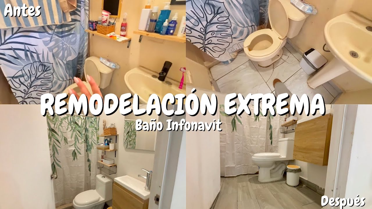 REMODELACIÓN EXTREMA DEL BAÑO INFONAVIT 🚽 QUEDÓ TERMINADO ✅ SE VIENE UNA NUEVA ETAPA 🙏🏻