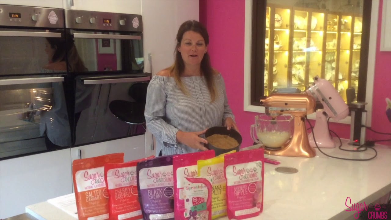 Raspberry Ripple NO bake Cheesecake by Laura - Tutorial