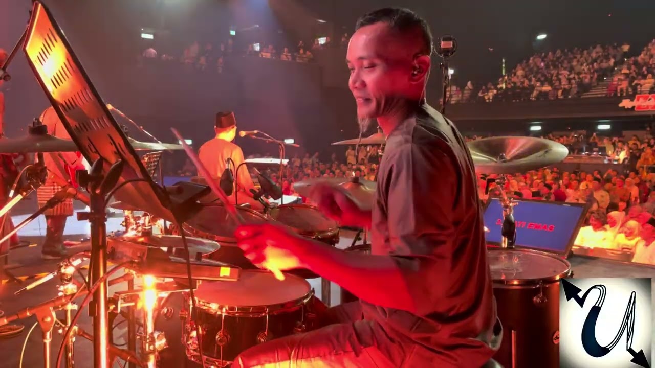 1/3 concert cipta raya m nasir throwback #ujangexist drum view