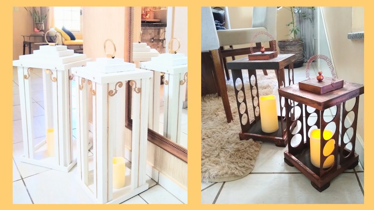 2 Diy - Como fazer Lanternas Marroquinas  - grande de chão