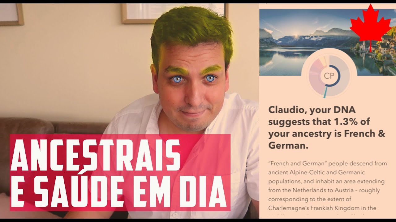 TESTEI MEU DNA NO 23ANDME - VERS&Atilde;O CANADA (SOU ALEM&Atilde;O?)