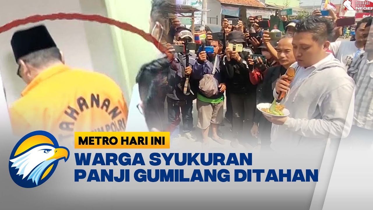 Pasca Panji Gumilang Ditahan, Puluhan Warga Gelar Syukuran